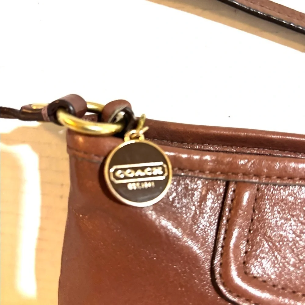 Coach Rich Brown Leather Shoulder Bag